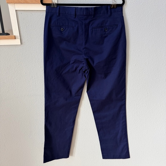 Hart Schaffner Marx Men's Deep Blue Chinos - Picture 3 of 10